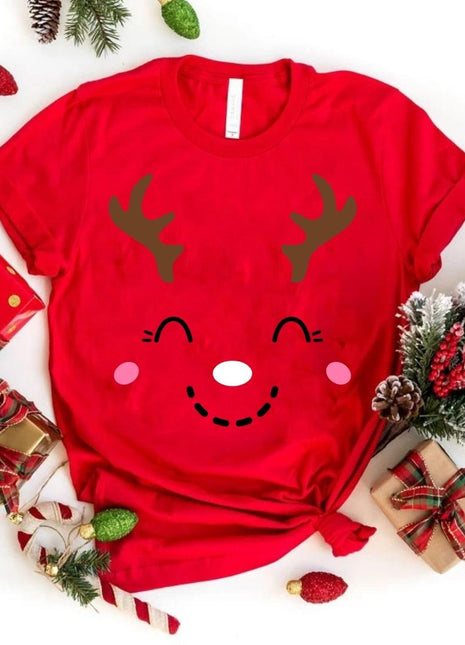 Tricou Smiley Deer