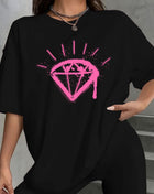 Tricou Oversized Diamant Drip