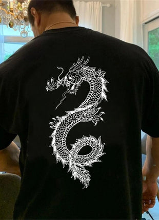 Tricou Spate Dragon Alb