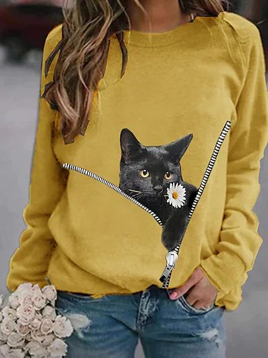 Bluza Zipper Cat