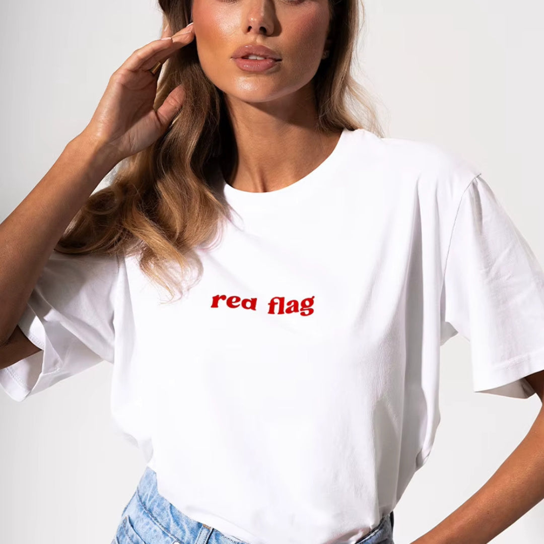 Tricou Oversized Red flag