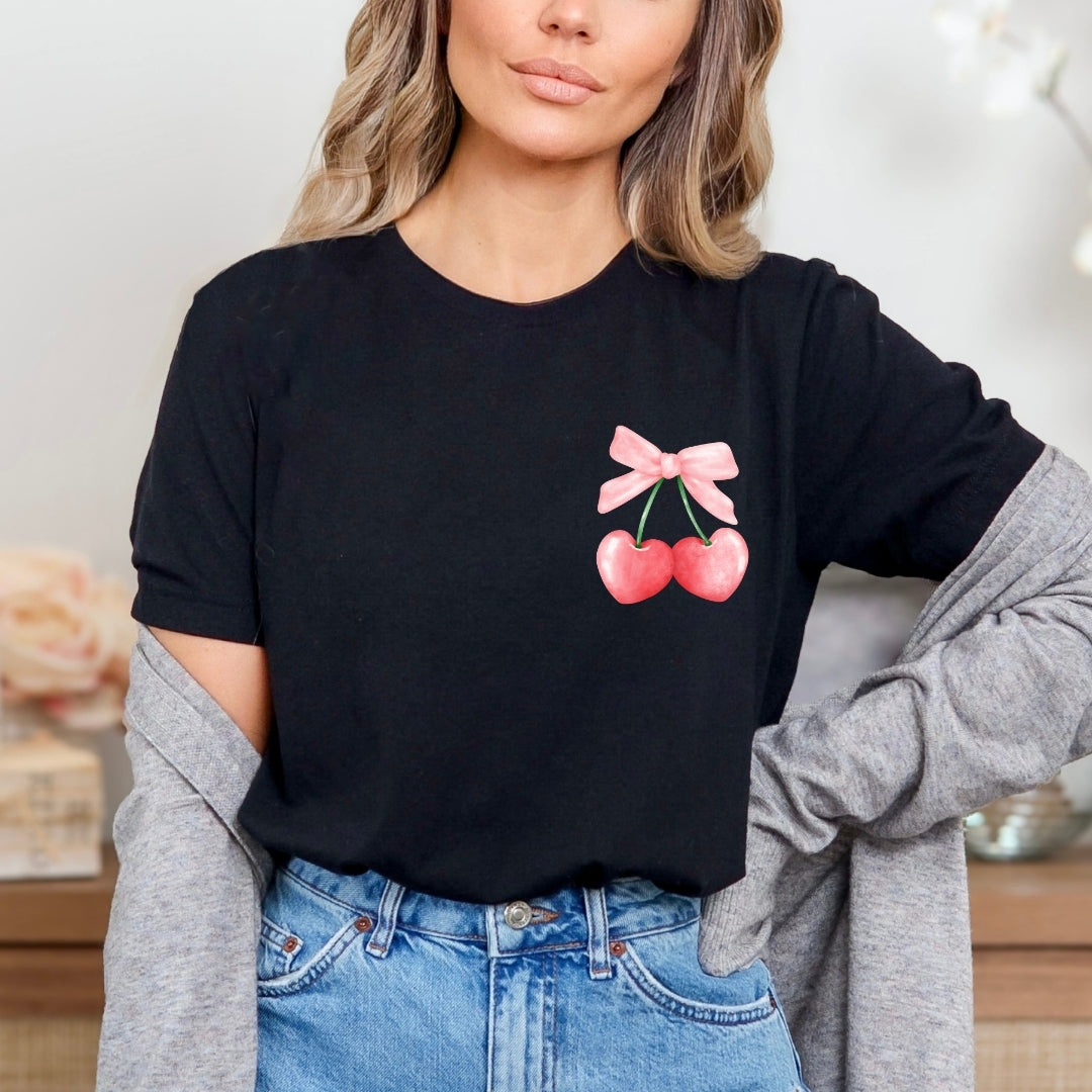 Tricou bumbac 100% cirese fundita 2