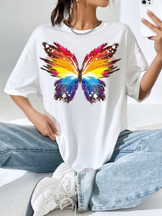 Tricou Oversized Color Fluture