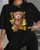 Tricou Oversized Warning Bear