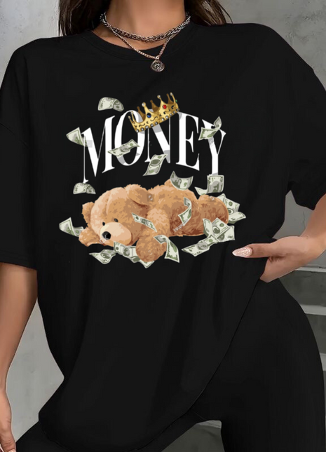 Tricou Oversized Sleepy Money