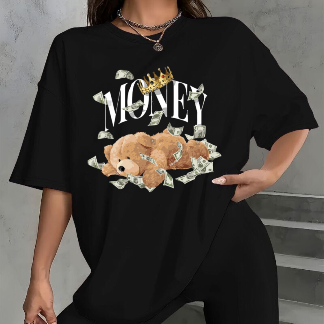 Tricou Oversized Sleepy Money