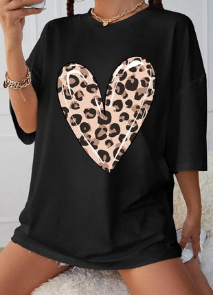 Tricou oversized Lepard Hart