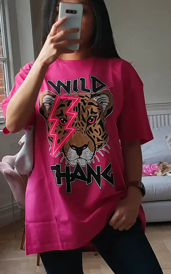 Tricou Oversized Tiger Flash