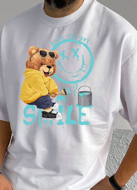 Tricou Oversized Smile Bear