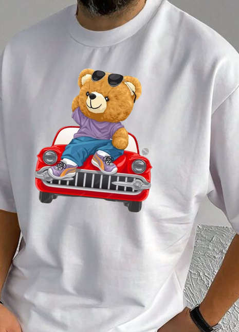 Tricou Oversized Car Bear