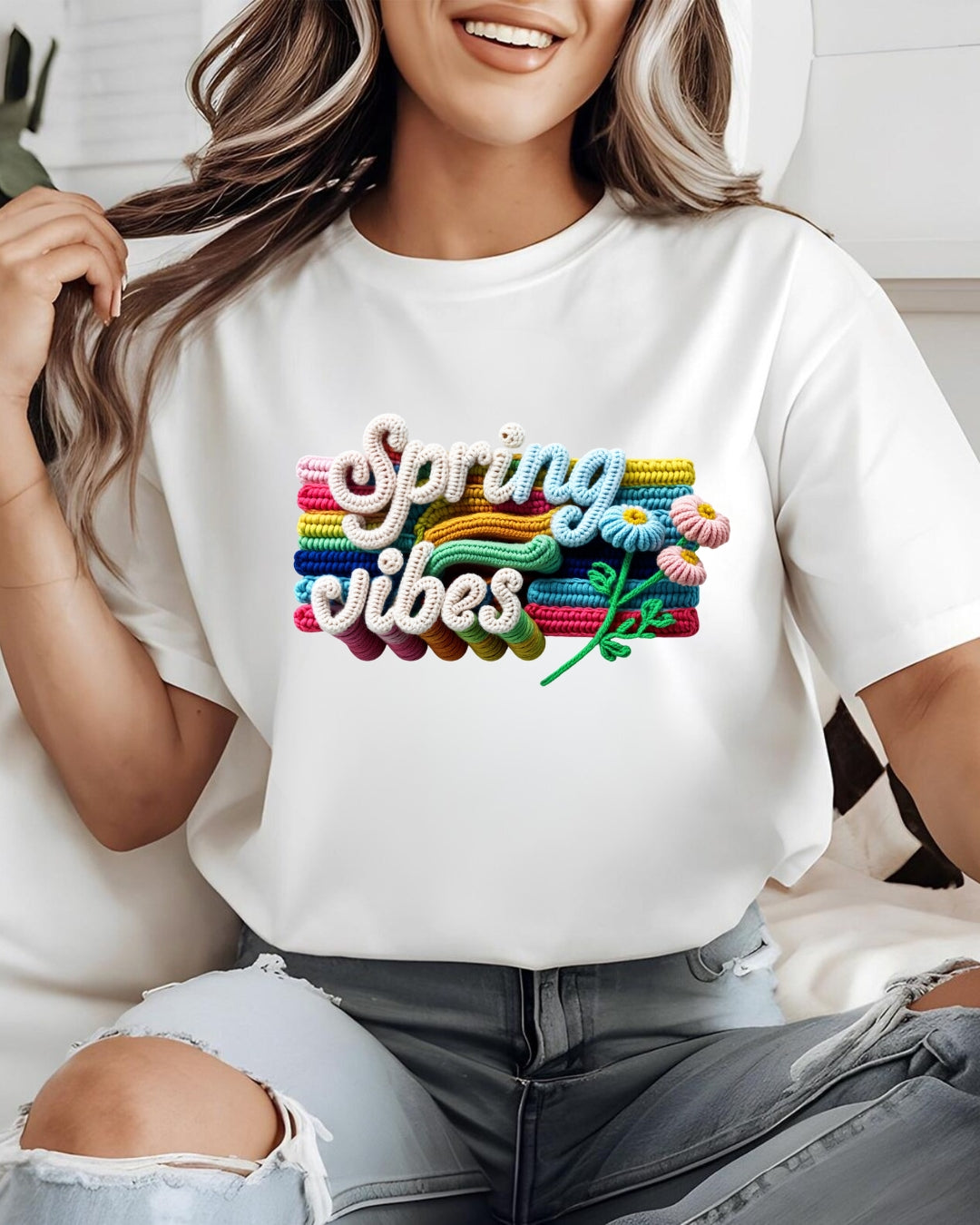 Tricou Spring Vibes Bumbac 100%