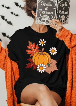 Tricou Oversized Pumpkin Autumn Fall Simple Design