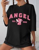 Tricou Oversized Angel pink