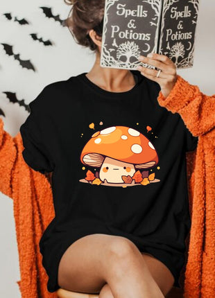 Tricou Oversized Autumn Cute Mushroom Face