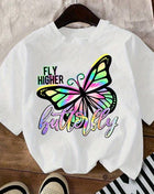 Tricou Oversized Rainbow Fly