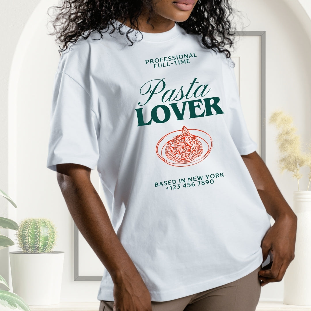 Tricou Oversized Pasta Love