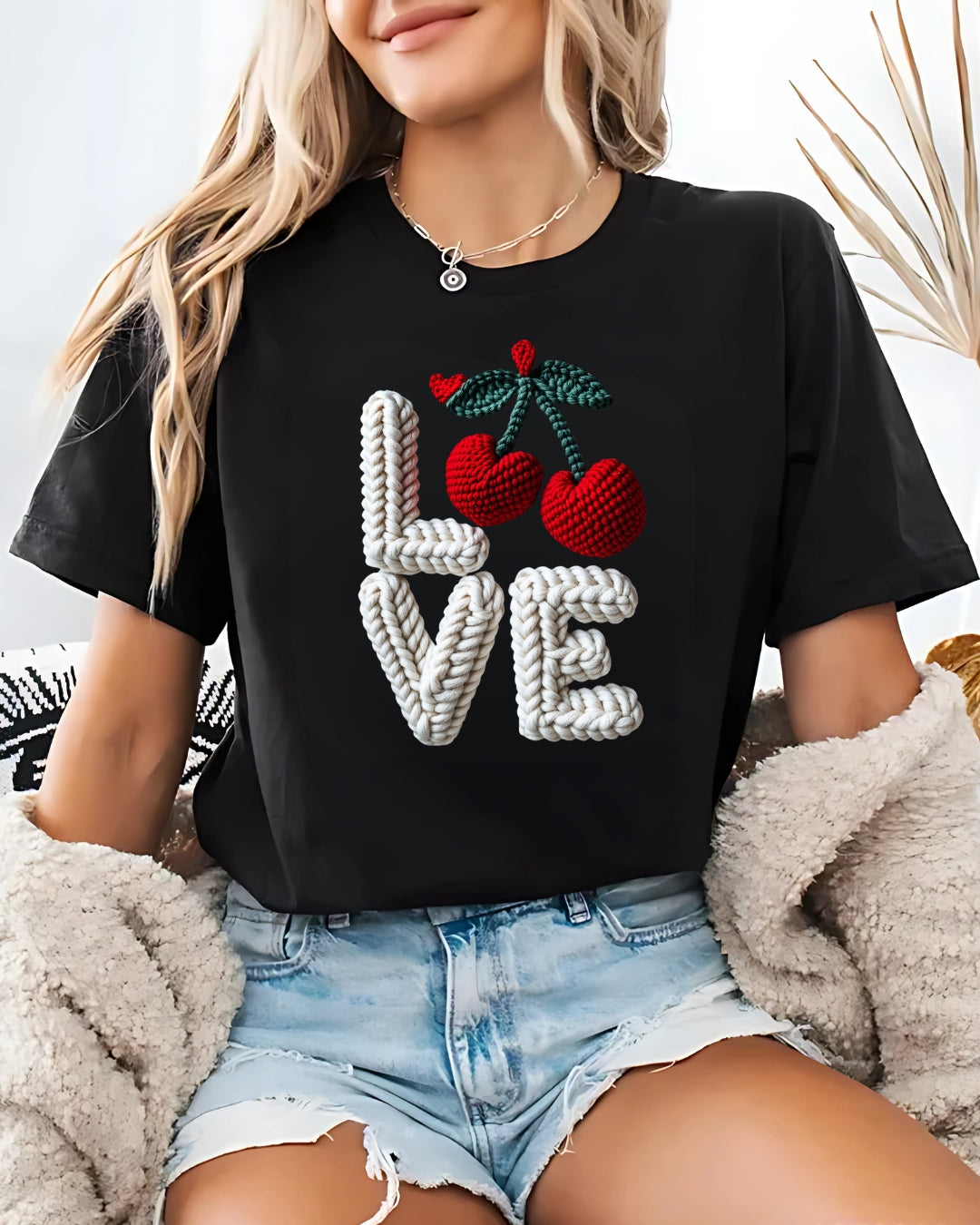 Tricou love cirese 6 bumbac 100%