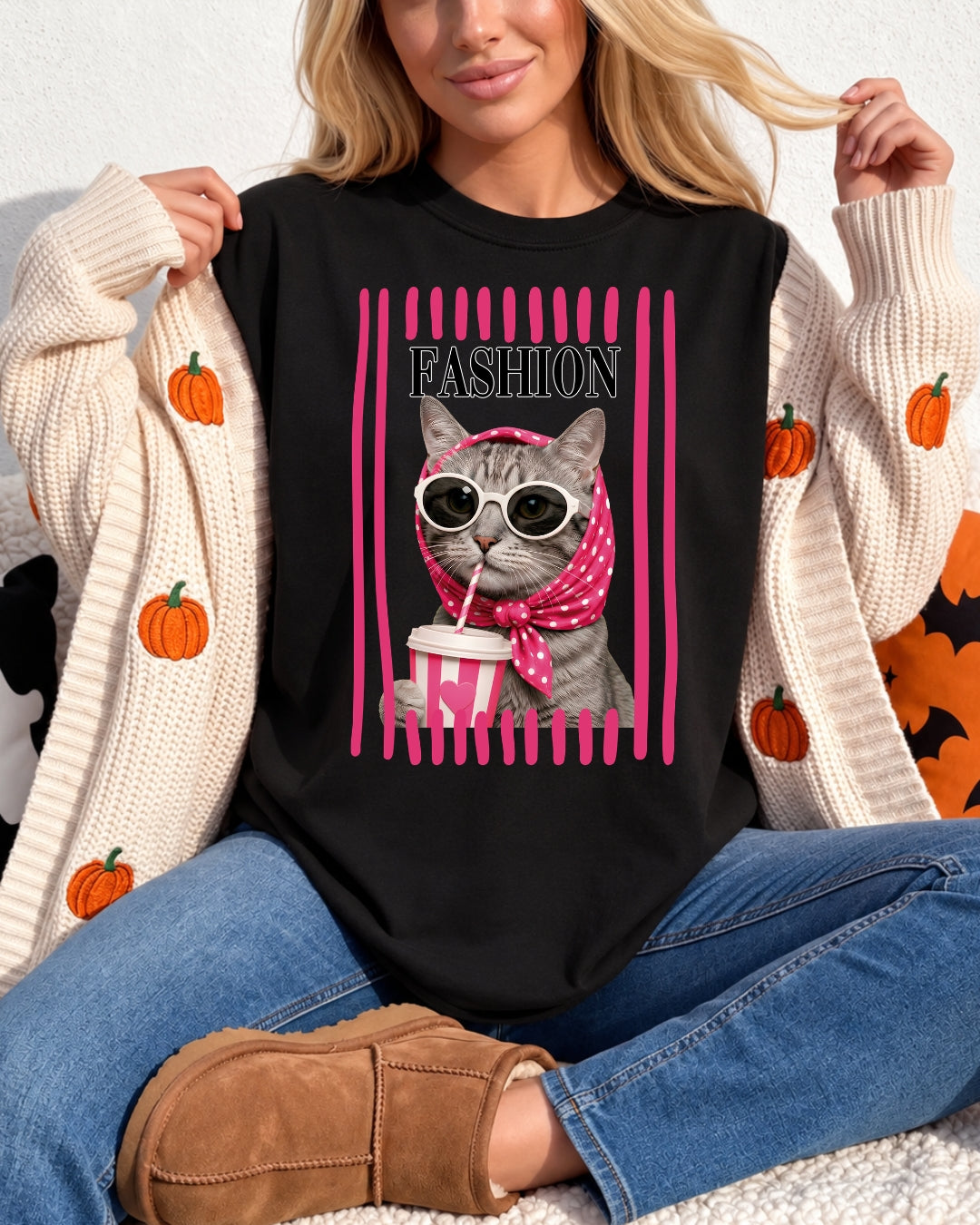 Tricou Fashion Kitty bumbac 100% 6