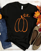 Tricou Oversized Simple Pumpkin Orange Design