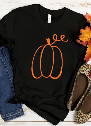 Tricou Oversized Simple Pumpkin Orange Design