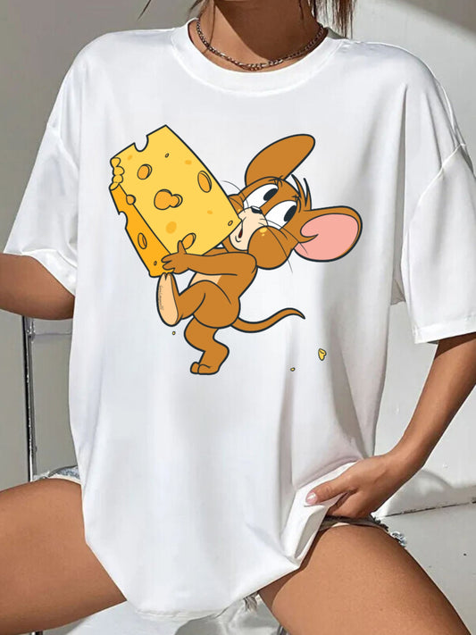 Tricou Oversized Fericire Jerry