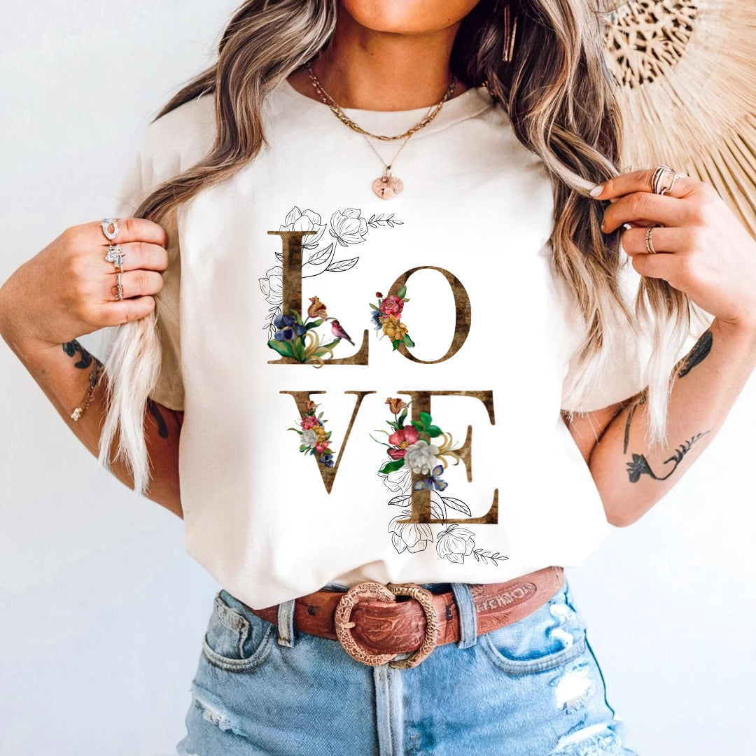 Tricou bumbac 100% love 6