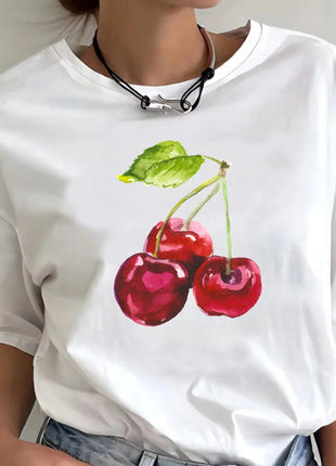 Tricou Oversized Cherry Paint