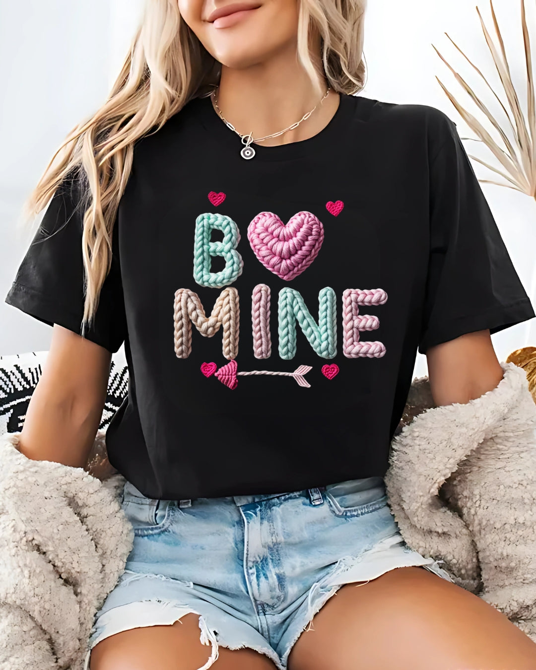 Tricou be mine inima 7 bumbac 100%
