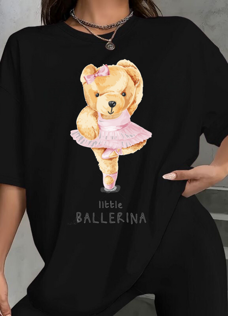 Tricou Oversized Teddy Ballerina