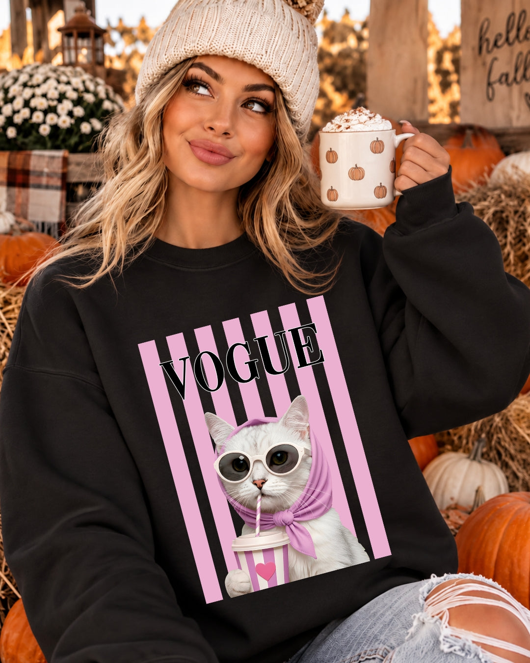 Bluza Cu Print Fashion Kitty 7