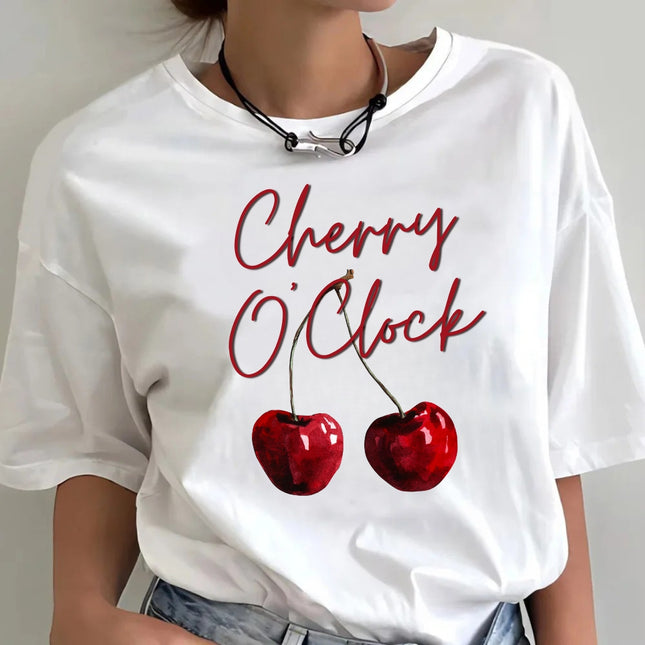 Tricou Oversized Cherry O'Clock