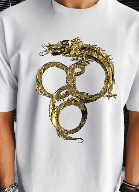 Tricou Dragon Auriu