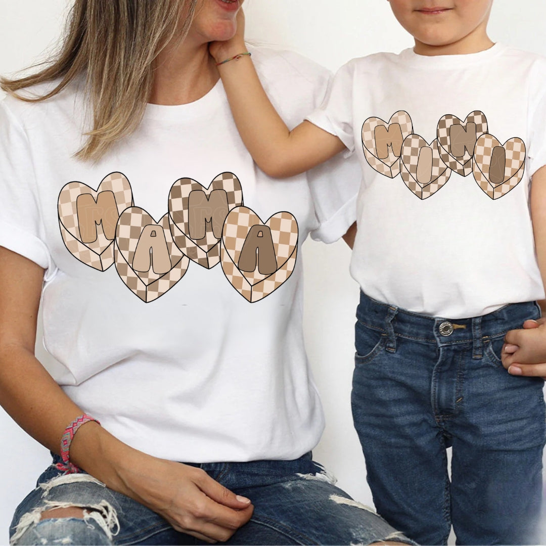 Set Tricouri Mama Mini bej