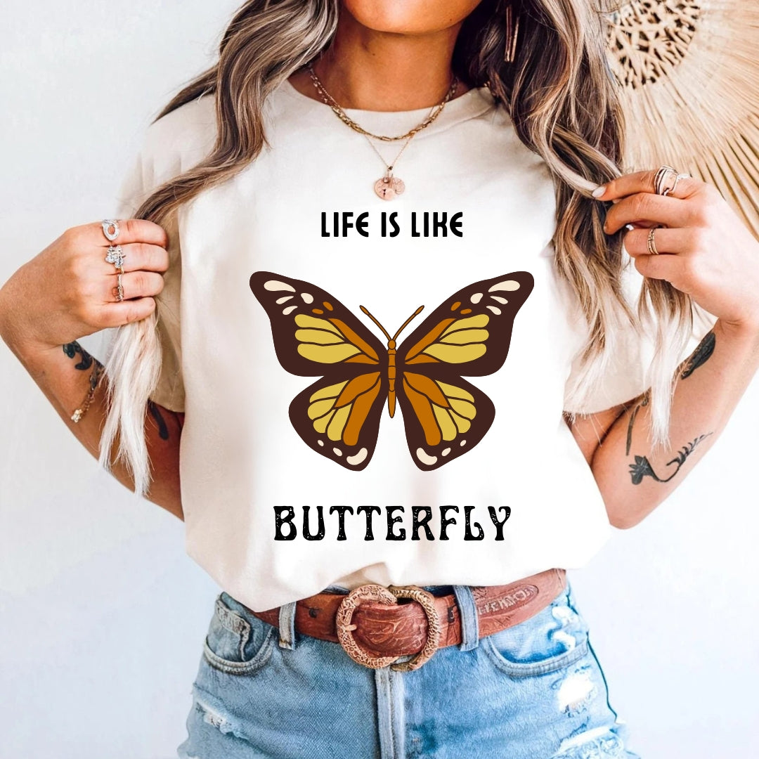 Tricou bumbac 100% fluture 9