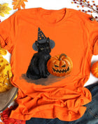 Tricou Pisica de halloween