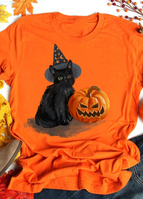 Tricou Pisica de halloween