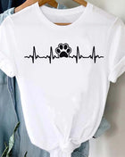 Tricou paw ekg