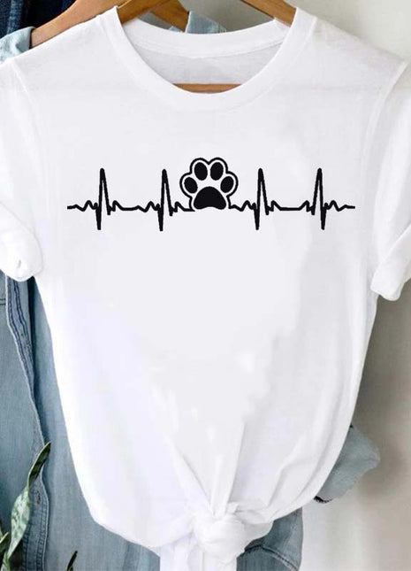 Tricou paw ekg