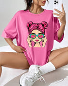 Tricou Oversized pink girl