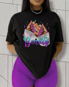 Tricou Oversized Purple Beauty