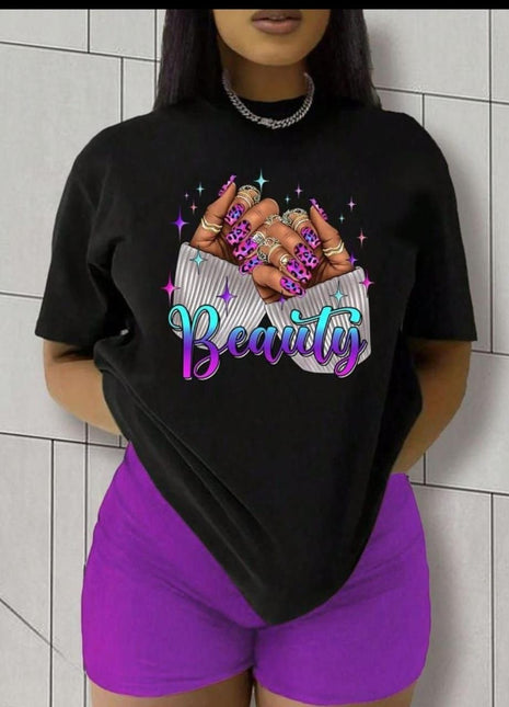 Tricou Oversized Purple Beauty