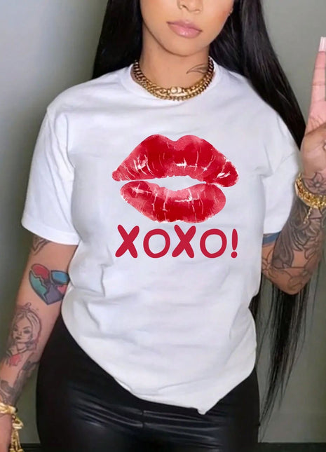 Tricou Oversized Xo red