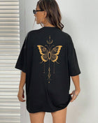 Tricou Oversized Spate Golden Fly