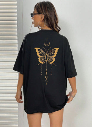 Tricou Oversized Spate Golden Fly