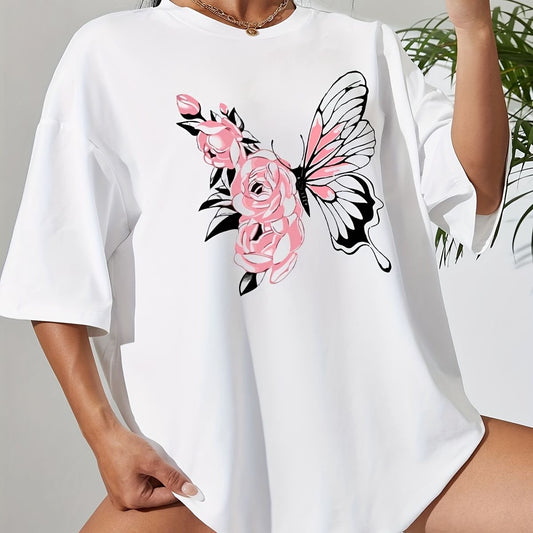 Tricou Oversized Fly Pink