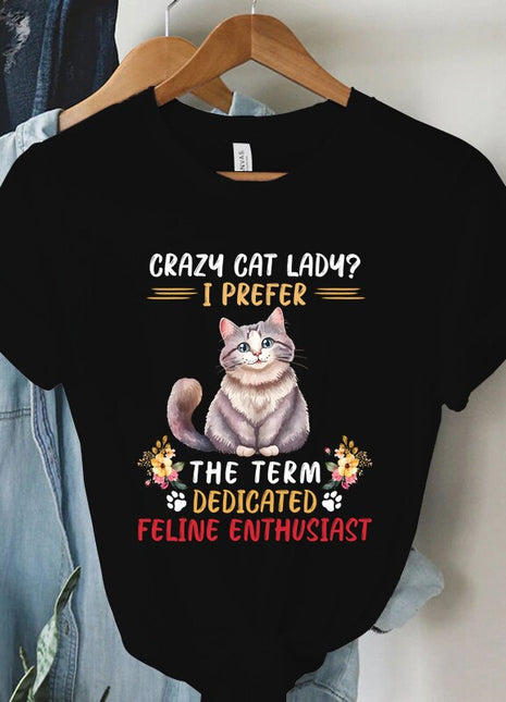 Tricou Crazy cat lady