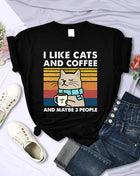 Tricou Pisica La cafea