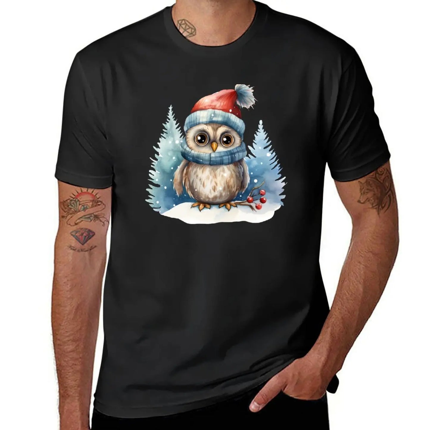 Tricou Owl Winter