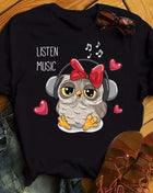 Tricou Owl music