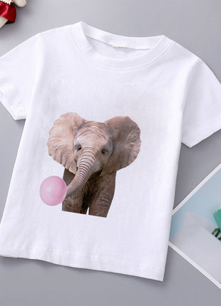 Tricou copii Elefant roz